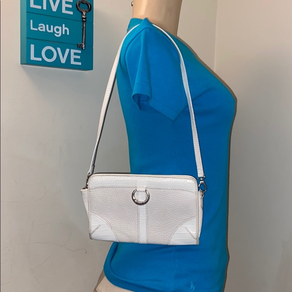 Authentic Brighton white leather Clutch Purse